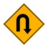 Warning Hairpin Turn 002