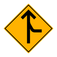 Warning Merging Roads 002
